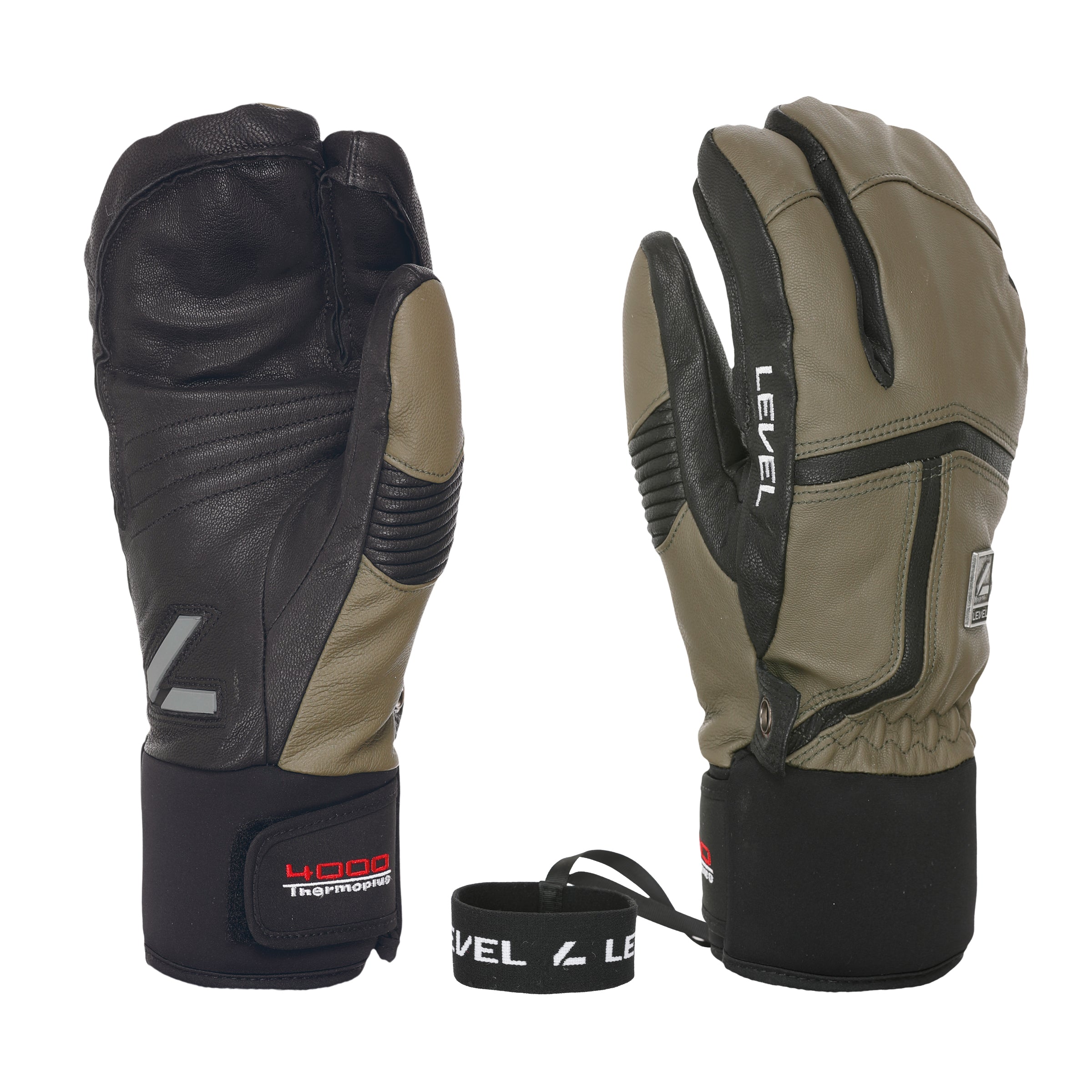 LEVEL ミトングローブ　レザー Off Piste Leather Trigger – Level Gloves